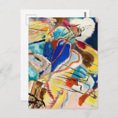 Kandinsky Modernes Abstraktes Malwerk Postkarte (Vorne/Hinten)