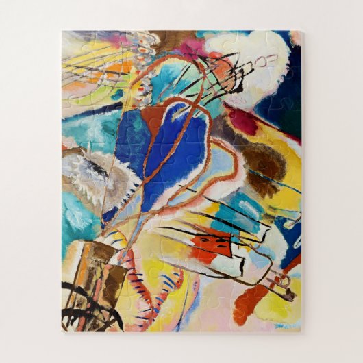 Kandinsky Modernes Abstraktes Malwerk Puzzle (Vertikal)