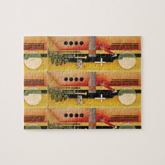 Kandinsky Modernes Abstraktes Malwerk Puzzle (Horizontal)