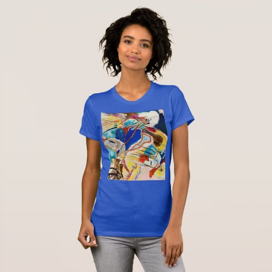 Kandinsky Modernes Abstraktes Malwerk T-Shirt (Vorne ganz)
