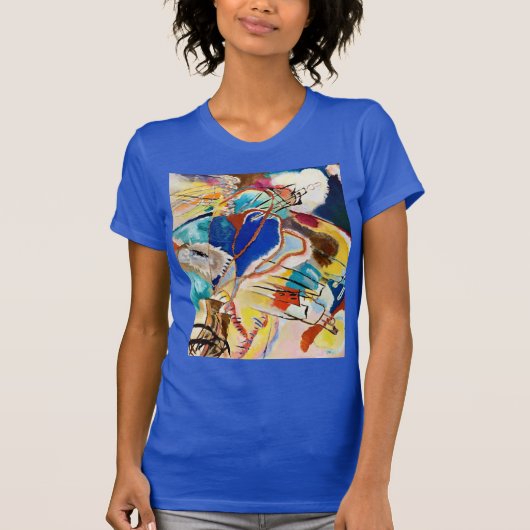 Kandinsky Modernes Abstraktes Malwerk T-Shirt (Vorderseite)