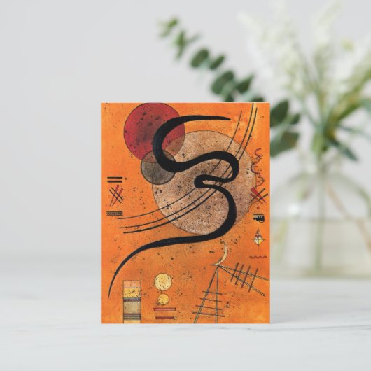 Kandinsky - Mood Line, bunte abstrakte Kunst, Postkarte (Stehend Vorderseite)