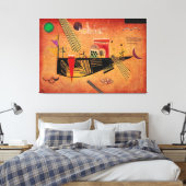 KANDINSKY - MOODY - CAPRICIOUS (Launisch) - 1930 - Leinwanddruck (Insitu (Schlafzimmer))