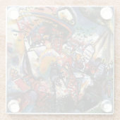 Kandinsky Moscow I Cityscape Abstrakt Art Glasuntersetzer (Rückseite)