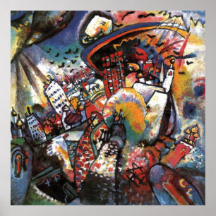 Kandinsky Moscow I Cityscape Abstrakt Art Poster