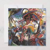 Kandinsky Moscow I Cityscape Abstrakt Black Card (Vorderseite)