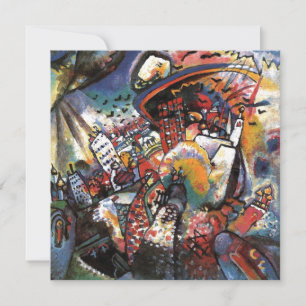 Kandinsky Moscow I Cityscape Abstrakt Black Card
