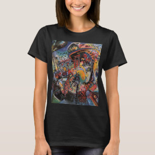 Kandinsky Moscow I Cityscape Abstrakt Black T-Shirt