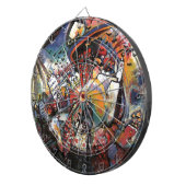 Kandinsky Moscow I Cityscape Abstrakte Malerei Dartscheibe (Vorderseite rechts)