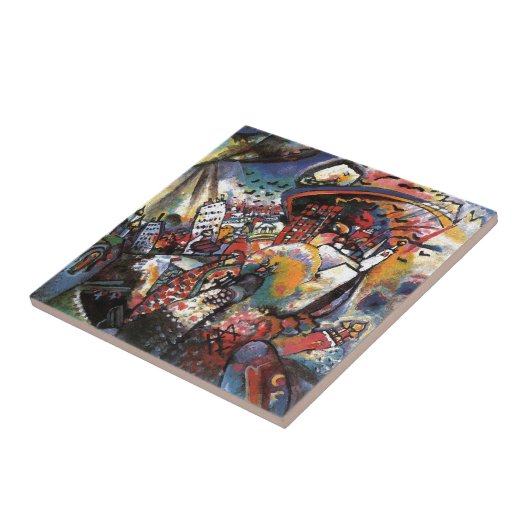 Kandinsky Moscow I Cityscape Abstrakte Malerei Fliese (Seite)