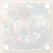 Kandinsky Moscow I Cityscape Abstrakte Malerei Glasuntersetzer (Rückseite)