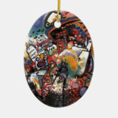 Kandinsky Moscow I Cityscape Abstrakte Malerei Keramikornament (Vorne)