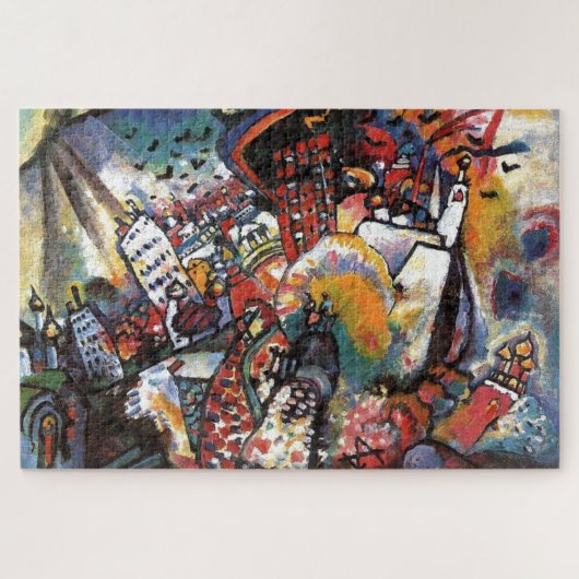 Kandinsky Moscow I Cityscape Abstrakte Malerei Puzzle (Horizontal)