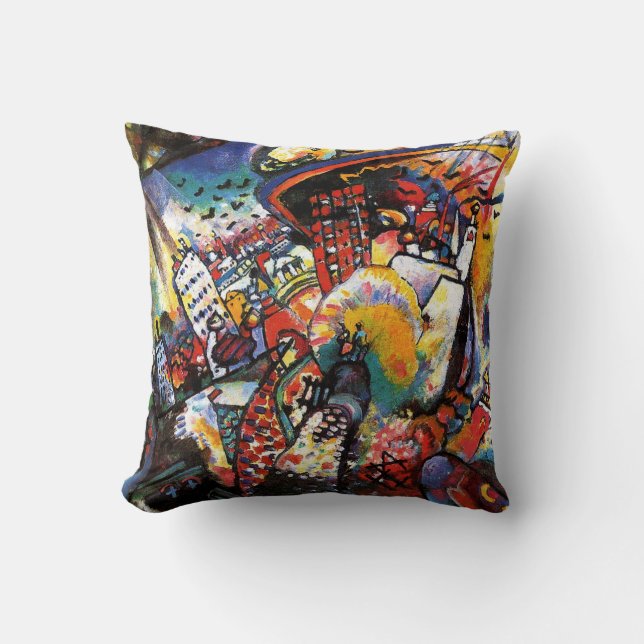 Kandinsky Moscow I Throw Pillow Kissen (Vorderseite)