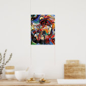 Kandinsky - Moskau I, farbenfrohe Stadtansicht Poster (Küche)