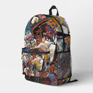 Kandinsky Moskau I Stadtlandschaft Abstrakte Kunst Bedruckter Rucksack