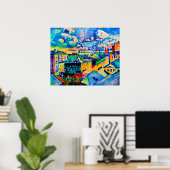 Kandinsky - Moskau, Zubovskaya-Platz, Studie Poster (Heimbüro)