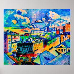 Kandinsky - Moskau, Zubovskaya-Platz, Studie Poster