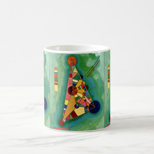 Kandinsky - Multicolored Triangle Kaffeetasse (Mittel)