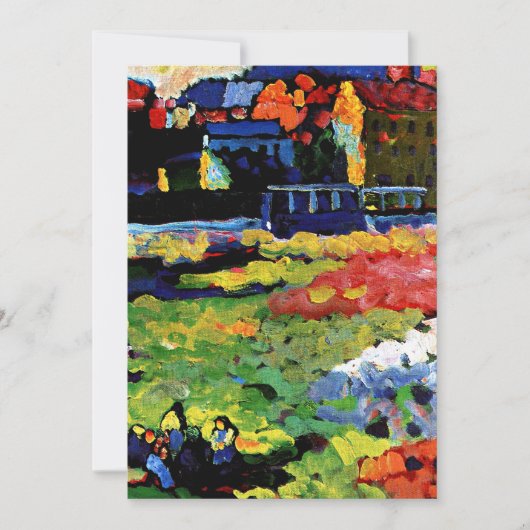 Kandinsky - München-Schwabing mit Kirche Karte (Vorderseite)