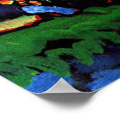 Kandinsky - München-Schwabing mit Kirche Poster (Ecke)