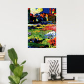 Kandinsky - München-Schwabing mit Kirche Poster (Heimbüro)
