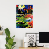 Kandinsky - München-Schwabing mit St. Kirche Poster (Heimbüro)