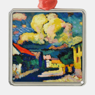 Kandinsky - Murnau, Dorfstraße Silbernes Ornament