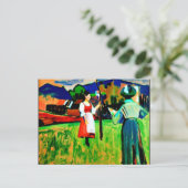 Kandinsky - Murnau, Gabrielle Munter Painting Postkarte (Stehend Vorderseite)