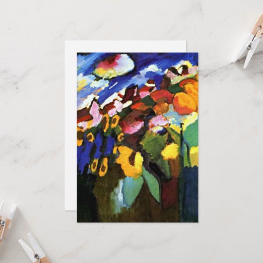 Kandinsky - Murnau Garden, Karte (Vorderseite/Rückseite Beispiel)