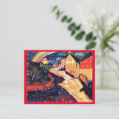Kandinsky, Murnau mit Regenbogen, Kunstkunst Postkarte (Stehend Vorderseite)