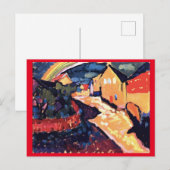 Kandinsky, Murnau mit Regenbogen, Kunstkunst Postkarte (Vorne/Hinten)