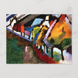 Kandinsky - Murnau, Schloss und Kirche Postkarte
