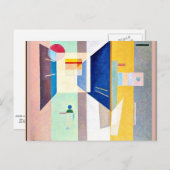 Kandinsky - nach rechts - zu den Links Postkarte (Vorne/Hinten)