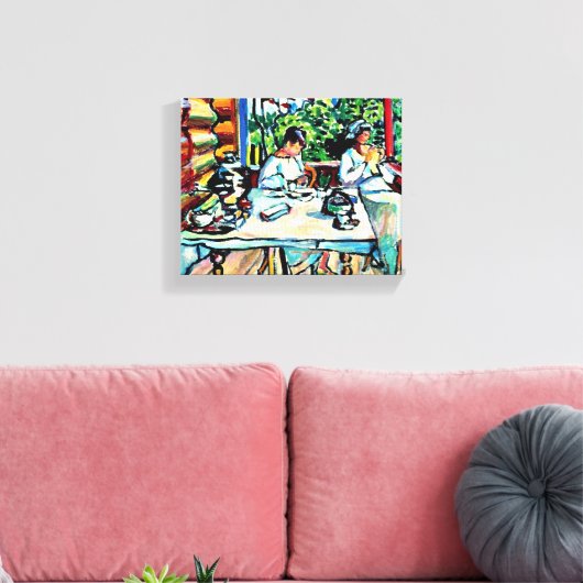 Kandinsky - Nina Kandinsky in Akhtyrka Leinwanddruck (Insitu (Wohnzimmer))