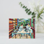 Kandinsky - Nina Kandinsky in Akhtyrka Postkarte (Stehend Vorderseite)