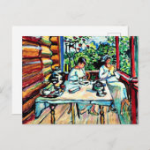 Kandinsky - Nina Kandinsky in Akhtyrka Postkarte (Vorne/Hinten)