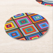 Kandinsky Nr. 52 Runder Pappuntersetzer (Angewinkelt)