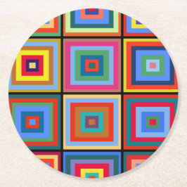 Kandinsky Nr. 52 Runder Pappuntersetzer