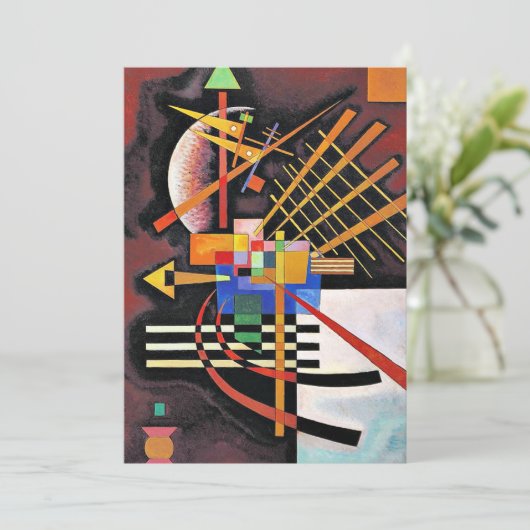 Kandinsky - oben und Links, Karte (Stehend Vorderseite)