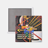 Kandinsky - Oben und Links, Magnet (Vorderseite/Rückseite)