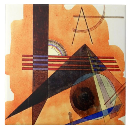 Kandinsky - Obstinate Brown Fliese (Vorderseite)