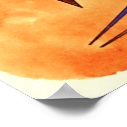 Kandinsky - Obstinate Brown Poster (Ecke)