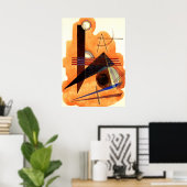 Kandinsky - Obstinate Brown Poster (Heimbüro)