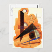 Kandinsky - Obstinate Brown Postkarte (Vorne/Hinten)