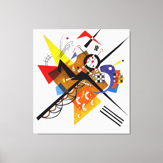 KANDINSKY - ON WHITE II -1923 - Bauhaus Leinwanddruck (Vorderseite)