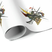 Kandinsky on White II - Abstrakte expressionistisc Geschenkpapier (Rolleneckpunkt)