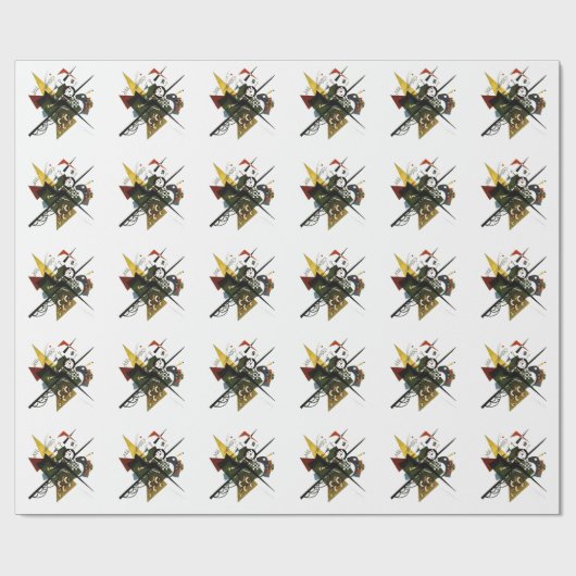 Kandinsky on White II - Abstrakte expressionistisc Geschenkpapier (Flach)
