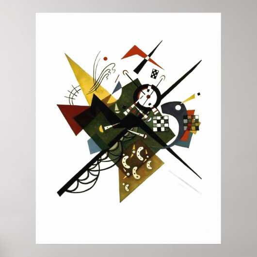 Kandinsky on White II - Abstrakte expressionistisc Poster (Vorne)