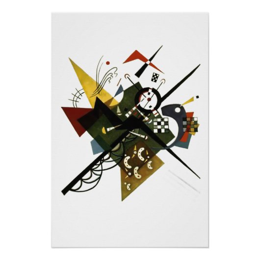 Kandinsky on White II - Abstrakte expressionistisc Poster (Vorderseite)